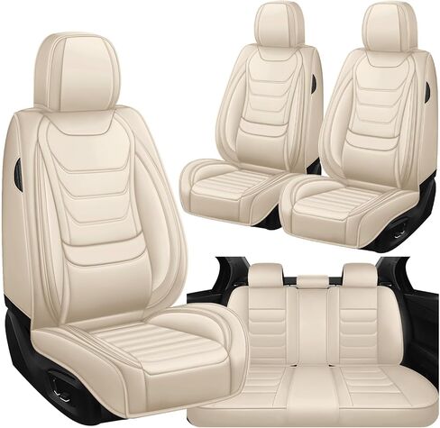 Seat Covers Fit for Toyota 4Runner 2000-2025, Waterproof & Easy-Clean Family Car Seat Covers Interior, Non-Slip, Airbag and Safety Seat Compatible, 5 Seats, Black Red in Saudi Arabia