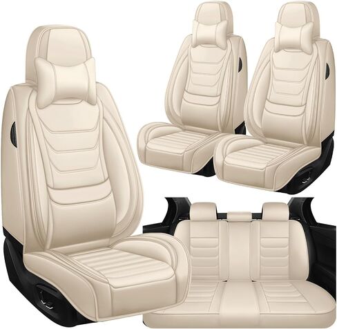 أغطية مقاعد مناسبة لسيارة Toyota 4Runner 2000-2025، أغطية مقاعد سيارة عائلية مقاومة للماء وسهلة التنظيف، غير قابلة للانزلاق، متوافقة مع الوسادة الهوائية ومقعد الأمان، 5 مقاعد، أسود وأحمر in Kuwait