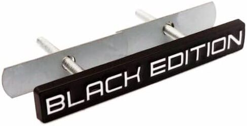 1X Front Grille Black Edition Emblem Auto Racing Sport 3D Badge Sticker Nameplate Decal (Black White) in Kuwait