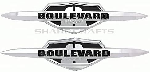 Accessories Motorcycle Chrome Fuel Gas Tank Emblem Badge Decoration 3D Decals Stickers for Suzuki Boulevard C50 M50 C90 M90 C4109R M109R in Saudi Arabia