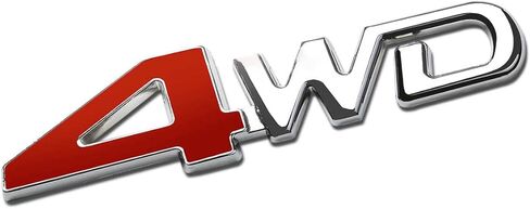 1x Metal 4WD Emblem Letter Fender Trunk Badge Sticker 3D Decal Nameplate for AWD Off Road SUV Auto Cars Trucks (Chrome) in Kuwait