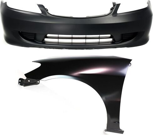طقم غطاء مصد الصدمات Garage-Pro متوافق مع Honda Civic 2004-2005 معدة أمامية in Kuwait