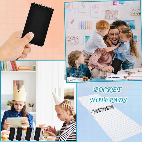 80 Pcs Mini Spiral Notebooks Bulk Black Pocket Notepads 3 x 5 Inch 60 Sheets/120 Pages Small Spiral Notepads for Kids School Classroom Office in Saudi Arabia
