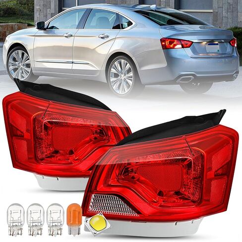 SOCKIR Fit for 2014-2020 Chevy Impala Tail Light Assembly Replacement Halogen Outer Rear Taillight OE Direct Replacement Brake Tail Lamp Pair Set LH+RH in Saudi Arabia