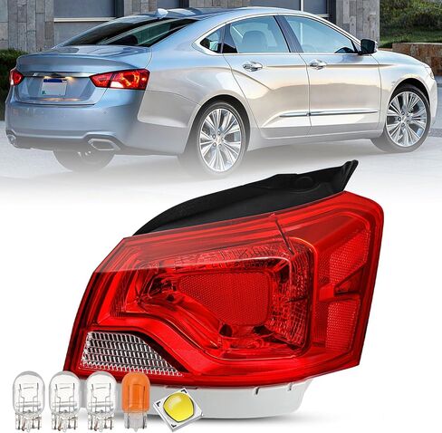 SOCKIR Fit for 2014-2020 Chevy Impala Tail Light Assembly Replacement Halogen Outer Rear Taillight OE Direct Replacement Brake Tail Lamp Pair Set LH+RH in Saudi Arabia