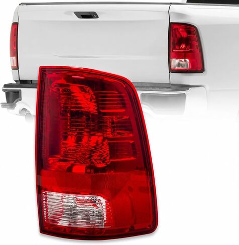 Rear Bumper Tail Light Suitable Fit for 2009-2018 Dodge Ram 1500, 2500, 3500 RH Replacement Body Red Brake Lamp Parking Light With Bulb in Saudi Arabia