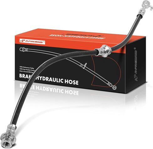 A-Premium Front Passenger Side Brake Hydraulic Hose Compatible with Select Nissan Model - Versa 2009 2010 2011 - Replace# 46210AX001 in Kuwait
