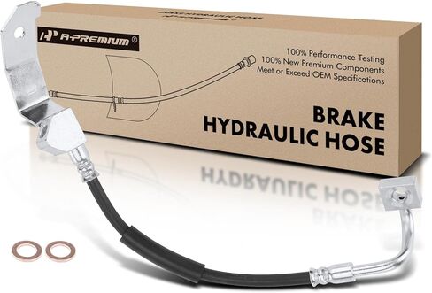 A-Premium Front Driver Brake Hydraulic Hose Compatible with Select Ford and Mercury Models - Crown Victoria 1998-2002, Grand Marquis 1998-2002, 4.6L in Kuwait