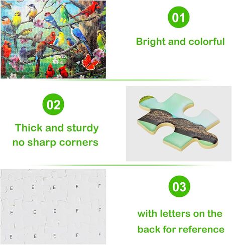 Puzzles for Adults 500 Pieces Bird Jigsaw Puzzles for Adults Colorful Hummingbird Puzzle Summer Cute Family Challenging Puzzle Games in Saudi Arabia