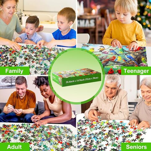 Puzzles for Adults 500 Pieces Bird Jigsaw Puzzles for Adults Colorful Hummingbird Puzzle Summer Cute Family Challenging Puzzle Games in Saudi Arabia
