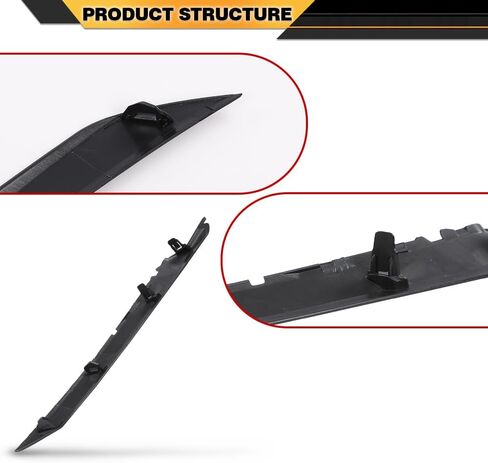 Front Left Headlight Trim Molding Compatible with Toyota Camry SE XSE 2018-2024 5271306100, 5271333030, TO1046104, 52713-06100, 52713 06100, 52713-33030, 52713 33030 Black in Kuwait
