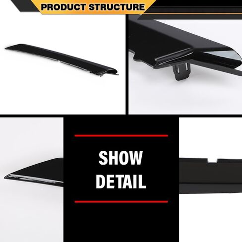 Front Left Headlight Trim Molding Compatible with Toyota Camry SE XSE 2018-2024 5271306100, 5271333030, TO1046104, 52713-06100, 52713 06100, 52713-33030, 52713 33030 Black in Kuwait