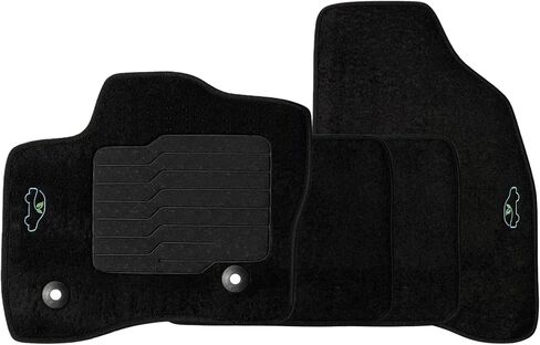 ecoMats Carpet Floor Mats Fit for 2010 to 2019 Ford Taurus, with Non-Slip Driver Heel Pad and Safety Locks, Front and Rear, Black in Saudi Arabia
