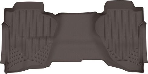 WeatherTech FloorLiner HP Custom Fit Floor Mats for Chevrolet Silverado 1500, Sierra 1500 Limited, Sierra 2500HD / 3500HD - 2nd Row (445423IM), Black in Kuwait