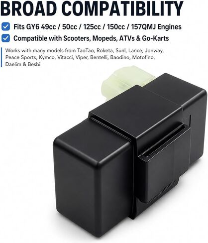 6 Pin AC CDI Box for GY6 50cc 125cc 150cc ATV Go Kart Scooter Moped Quad Bike｜High Performance Ignition Module Replacement Part in Saudi Arabia