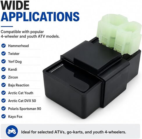 6 Pin AC CDI Box for GY6 50cc 125cc 150cc ATV Go Kart Scooter Moped Quad Bike｜High Performance Ignition Module Replacement Part in Saudi Arabia