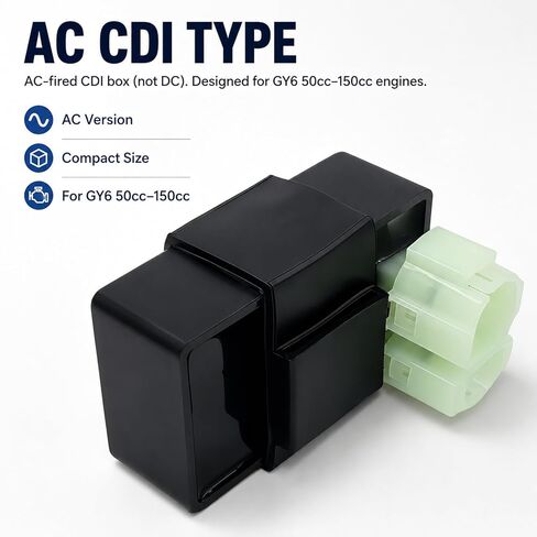 6 Pin AC CDI Box for GY6 50cc 125cc 150cc ATV Go Kart Scooter Moped Quad Bike｜High Performance Ignition Module Replacement Part in Saudi Arabia