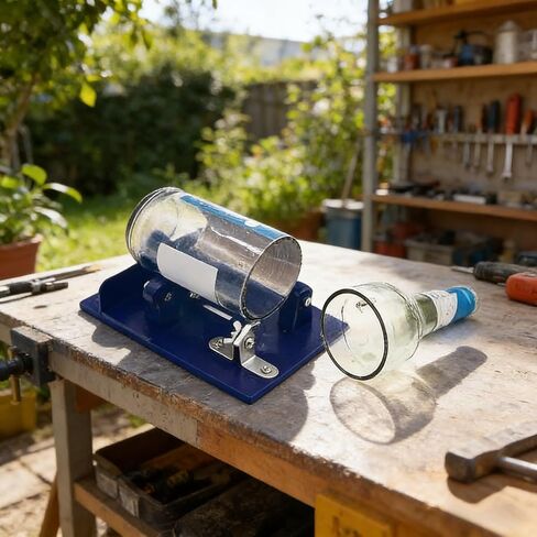 Durable Glass Bottle Cutter with Long-Lasting Carbide Head | Precision DIY Machine Tool for Bottle Crafting & Recycling Blue in Kuwait
