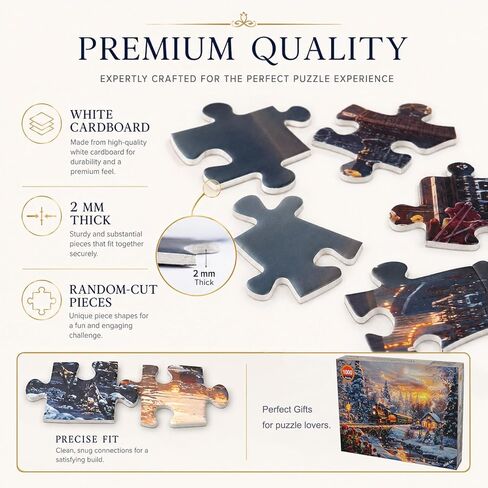 Jigsaw Puzzles for Adults 1000 Pieces Christmas Puzzles Impossible Hard Difficult Challenging Puzzles for Adults Snowy Journey Winter Holiday Jigsaw Puzzle 1000 Pieces 28 x 20 inch in Saudi Arabia
