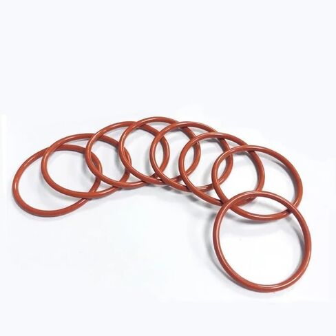 10/50Pcs VMQ Food Grade Red Silicone O-Ring OD5mm-90mm Thickness CS2mm 2.4mm Ring Washer Gaskets Waterproof And Heat-Resistant(50pcs,OD 10mm,CS 2.4mm) in Kuwait