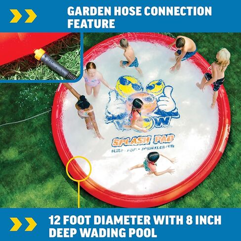 WOW Sports Giant Splash Pad, Durable Wading Pool with Built in Sprinklers in Saudi Arabia