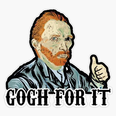 Gogh for IT ملصق مضحك ملصق ممتص الصدمات ملصق حائط من الفينيل‏ 5" in Kuwait