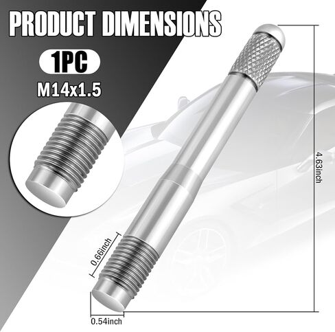 M14×1.5 Wheel Alignment Tool Stainless Steels,Wheel Alignment Pin for Aligning Wheels and Hub Bolt Holes,Professional Wheels Alignments Tools Automotive for Car,SUV,Truck in Saudi Arabia