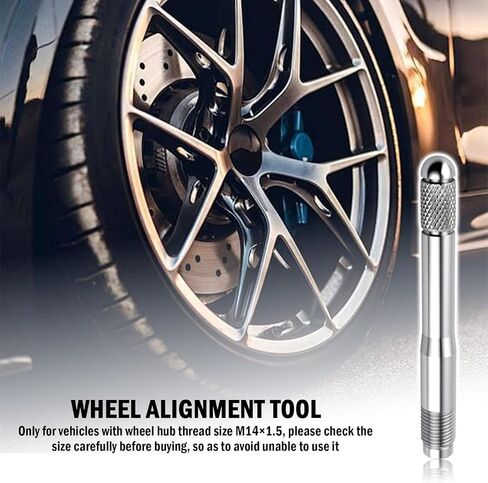 M14×1.5 Wheel Alignment Tool Stainless Steels,Wheel Alignment Pin for Aligning Wheels and Hub Bolt Holes,Professional Wheels Alignments Tools Automotive for Car,SUV,Truck in Saudi Arabia
