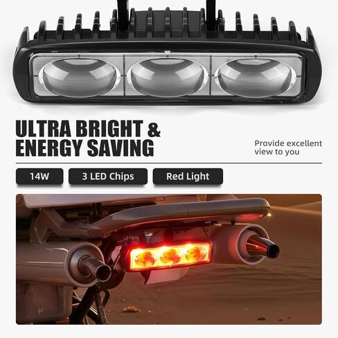 NICECNC Black Brake Tail Light Compatible with Yamaha Banshee 350 1987-2006, Warrior 350 2002-2004, Grizzly 125 2005-2013, Blaster 200 2002-2006, Replacement for 1UY-84702-10-00, 3FA-84702-10-00 in Kuwait