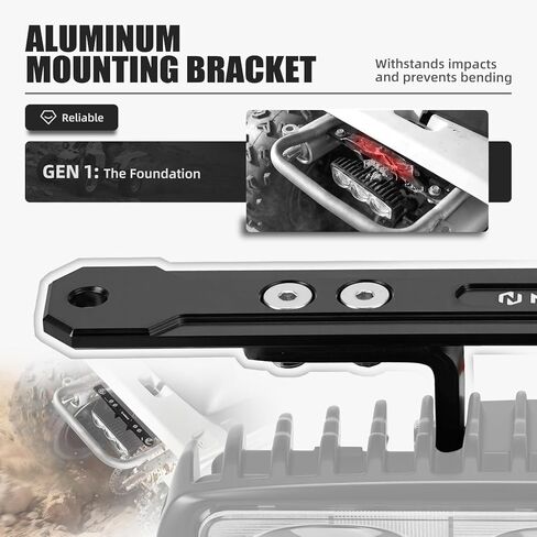 NICECNC Black Brake Tail Light Compatible with Yamaha Banshee 350 1987-2006, Warrior 350 2002-2004, Grizzly 125 2005-2013, Blaster 200 2002-2006, Replacement for 1UY-84702-10-00, 3FA-84702-10-00 in Kuwait