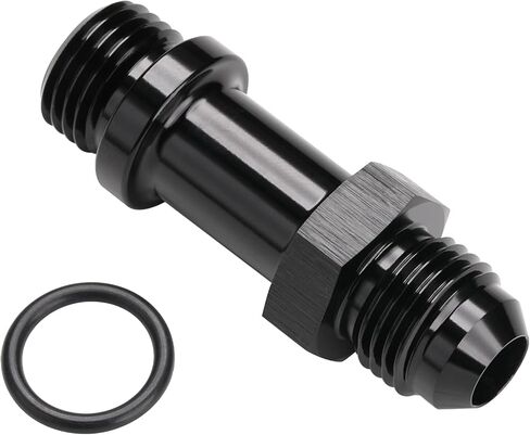 8AN Male Flare to 8AN -8 ORB O-ring Extension Fitting Adapter Aluminum Black in Kuwait