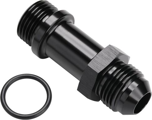 8AN Male Flare to 8AN -8 ORB O-ring Extension Fitting Adapter Aluminum Black in Kuwait