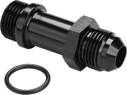 8AN Male Flare to 8AN -8 ORB O-ring Extension Fitting Adapter Aluminum Black in Kuwait