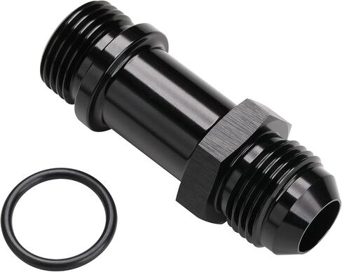 8AN Male Flare to 8AN -8 ORB O-ring Extension Fitting Adapter Aluminum Black in Kuwait