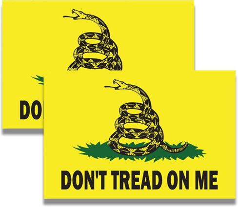 ملصق مغناطيسي للسيارة Magnet Me Up Don't Tread on Me Gadsden Flag، مقاس 4x6 بوصة، عبوتان، أصفر، أخضر، أسود، مغناطيس سيارات عالي التحمل لشاحنة السيارة وسيارات الدفع الرباعي in Kuwait
