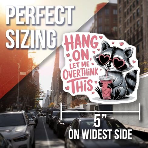 Cute Raccoon Magnet - Funny Fridge Magnet - Overthinking Raccoon Decor - Heart Sunglasses Magnet - Kitchen Decoration Decorative Magnet Decorative Magnet AAMT0948 in Kuwait