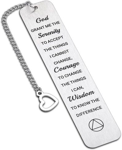 Serenity Prayer Gifts Bookmark for Men Women God Grant Me the Serenity Book Marks Religious Christian Gift Sobriety Gifts Bookmarks for Women Men Get Well Soon Recovery Gifts in Saudi Arabia