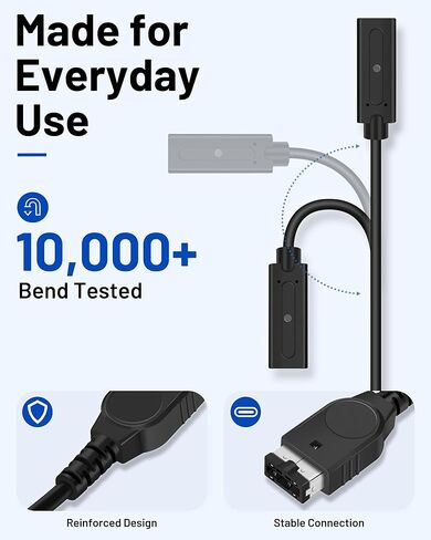 Game Boy Advance SP Charger Adapter, USB-C Converter for GBA SP, Safe Charging with PD USB-C Chargers in Saudi Arabia