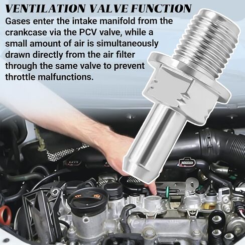 PCV Valve with Gasket Kit, Positive Crankcase Ventilation Valve Compatible with Honda CRV Accord Element Civic Acura ILX RSX NSX, PCV Valve Kit Replacement OEM#17130-PND-A01 17130-RBB-A01 in Saudi Arabia