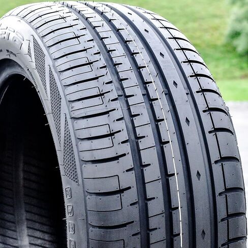 مجموعة من 2 (اثنين) إطارات شعاعية لأداء سيارة الركاب Accelera Phi-R لجميع المواسم - 195/55R16 195/55/16 195/55-16 91V نطاق التحميل XL 4-Ply BSW جدار جانبي أسود UTQG 400AA in Kuwait