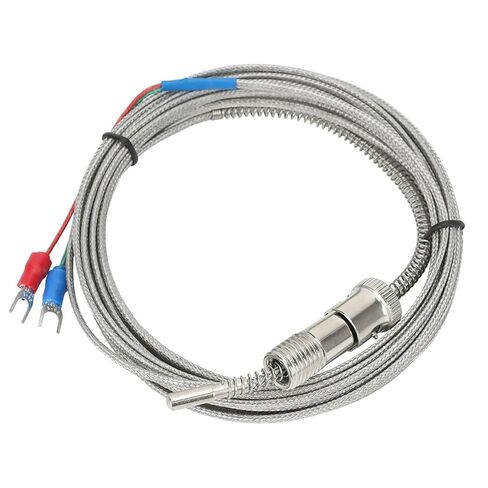 M12 *1.5 Thread Spring 0-800℃ K J Type thermocouple Industry Temperature Sensor Stainless Steel thermocouple Type k 1M 2M 3 metres(M12 K Type 2M) in Saudi Arabia