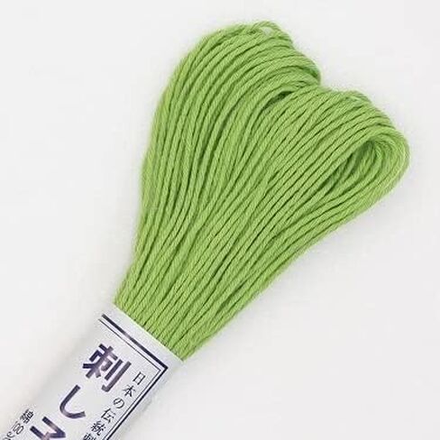 Sashiko Thread - Olympus 20m Skein - Solid Color (06-Lime Green) in Kuwait