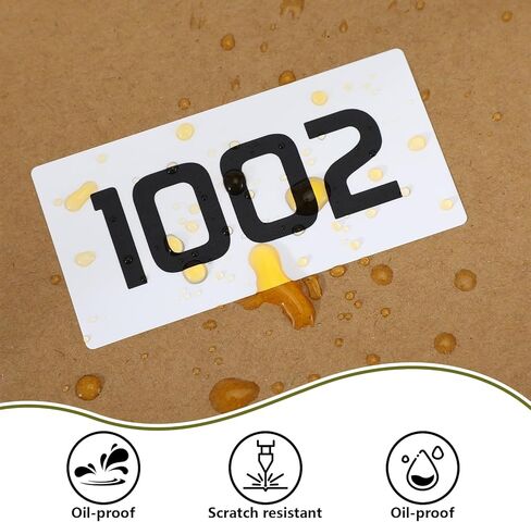 1001-2000 Pieces Consecutively Numbered Labels - 3" x 1.5" Inventory Numbered Sticker Self Adhesive Laminated Vinyl for Home Warehouses Offices Storage in Saudi Arabia