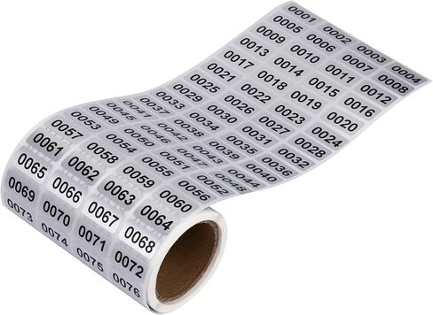 2000 Pieces Number Stickers, Inventory Stickers, Numbered Stickers, Labels, Tags for Storage Classification in Saudi Arabia