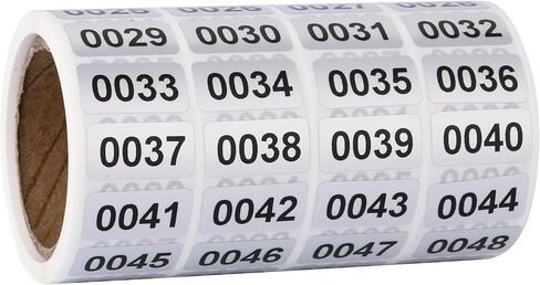 2000 Pieces Number Stickers, Inventory Stickers, Numbered Stickers, Labels, Tags for Storage Classification in Saudi Arabia