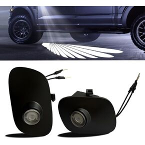 2Pcs Side Rearview mirror Car Door Projection Lamp Puddle lights Floor 3D shadow Led accessories fit for ford F150 Raptor 2015 2016 2017 2018 2019 2020 2021 2022 2023 2024 2025 F250 F350 in Saudi Arabia