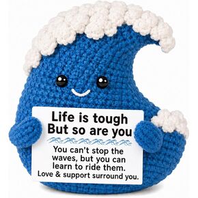 MY-ALVVAYS Encouragement Gifts for Women Men, Cheer Up Gift for Adult Friend Coworkers, Positive Crochet Gifts for Birthday Cancer Recovery Get Well Soon, Inspiration Wave Present in Kuwait