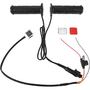 Gohantee 7/8'' Heated Grips, 12V Temperature Heating Handle ATV, 3 Heat Settings Waterproof Heated Handbar Warmers, Compatible with Yamaha, Honda, Kawasaki in Kuwait