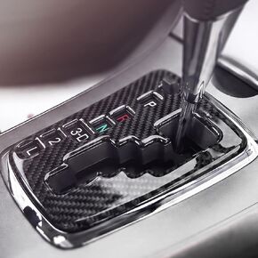 BETTERHUMZ Car Gear Shift Panel Frame Sticker Compatible with Toyota Corolla E150/E151 2007 2008 2009 2010 2011 2012 2013 Carbon Fiber Center Console Interior Accessories in Saudi Arabia