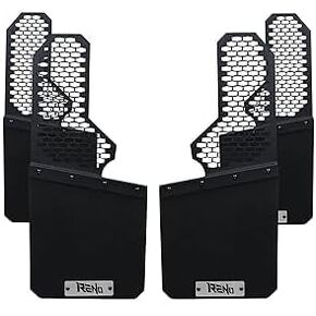 RENO Mud Flaps, Front + Rear Mud Guards Sides Splash Guards Heavy Duty Vehicle Sediment Protection Compatible with F250 F350 Super Duty F150 Heritage Lightning Pickup Truck (4PCS,Driver & Passenger) in Kuwait